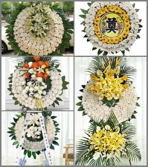 江苏常州武进区洛阳镇岑村村花圈速递
